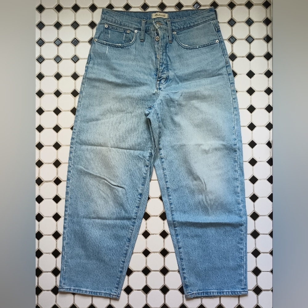 Madewell light denim balloon leg jeans size 29